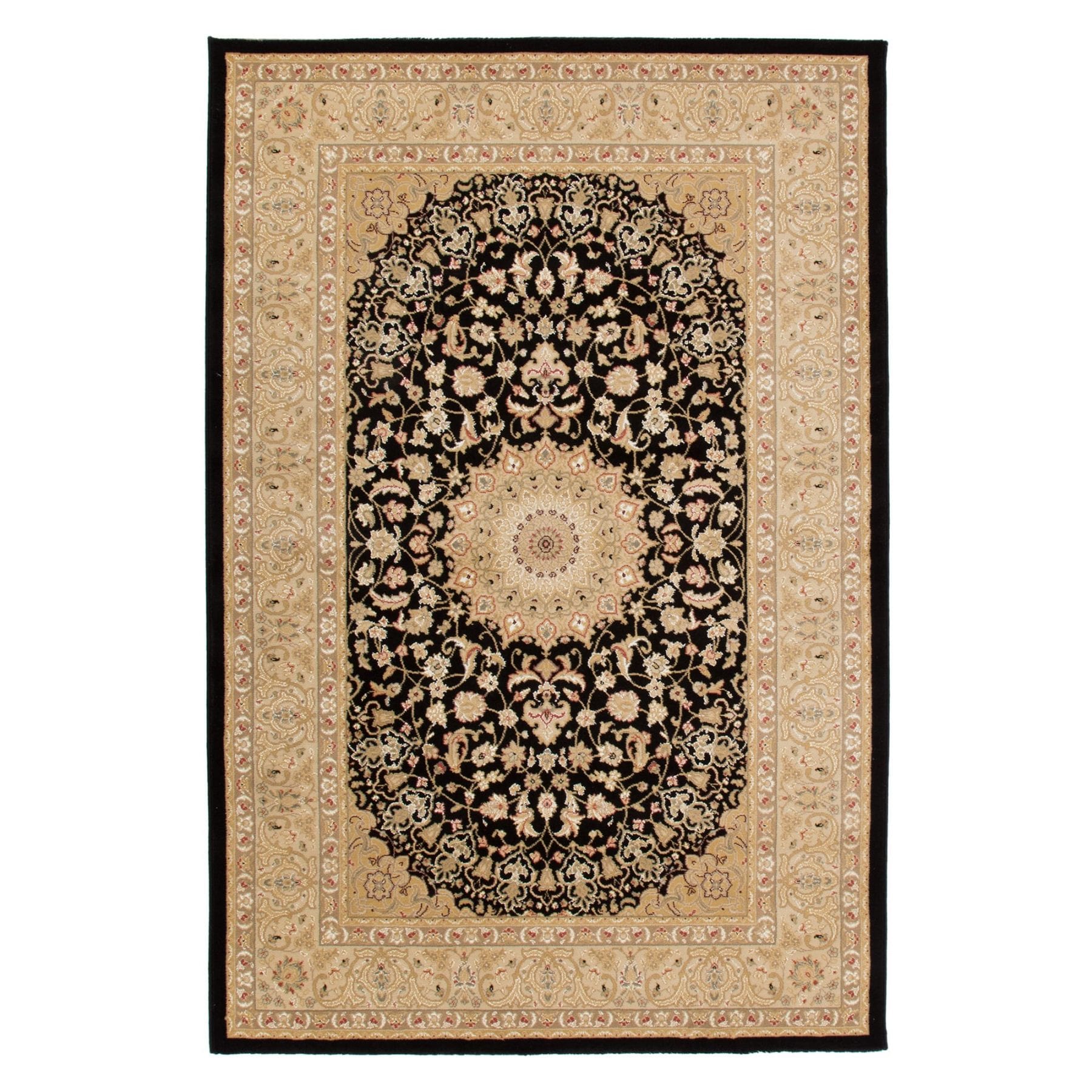 Auckland Black Traditional Persian Rug | Rug Traders
