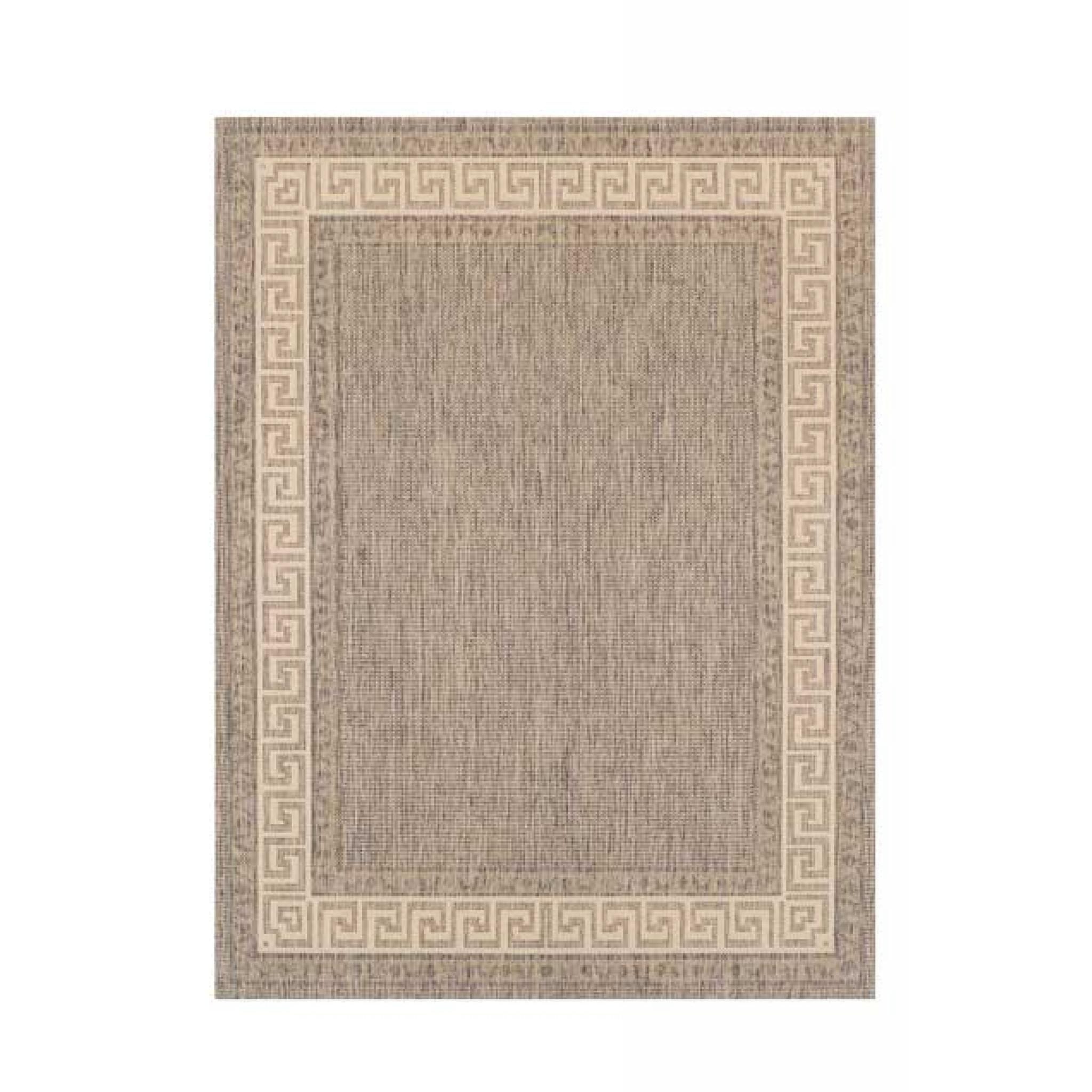Greek Key Grey Flatweave Rug Greek AntiSlip Design
