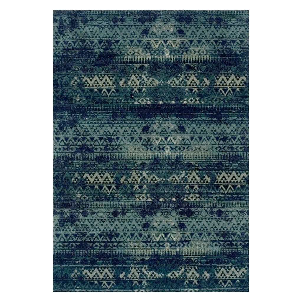 Gabbeh Large Tribal Rug Sea Blue and Green Persian Rug