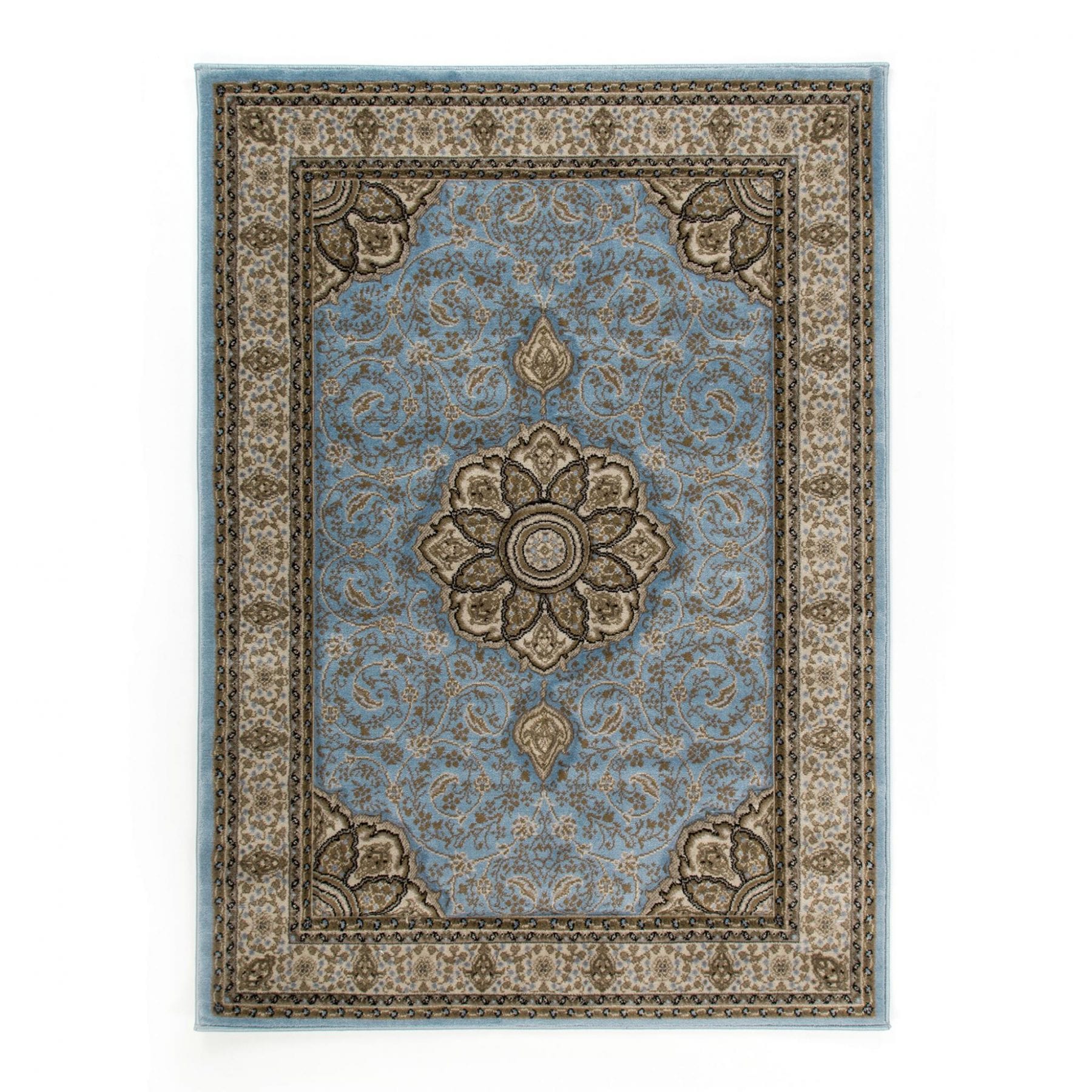 Luxury Hand Carved Blue Persia Rug