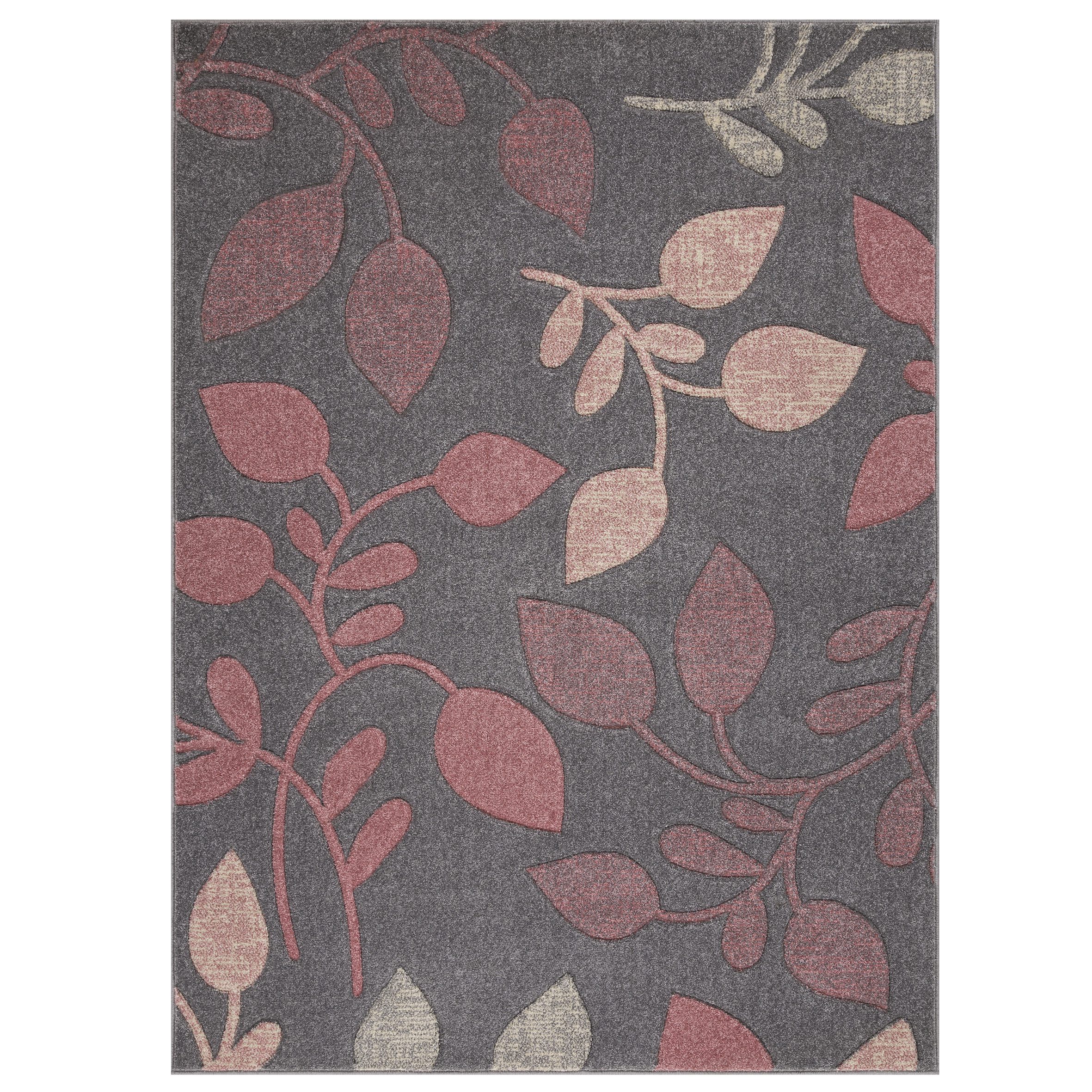 Portland 1096 V Grey and Pink Rug Portland Rug Range