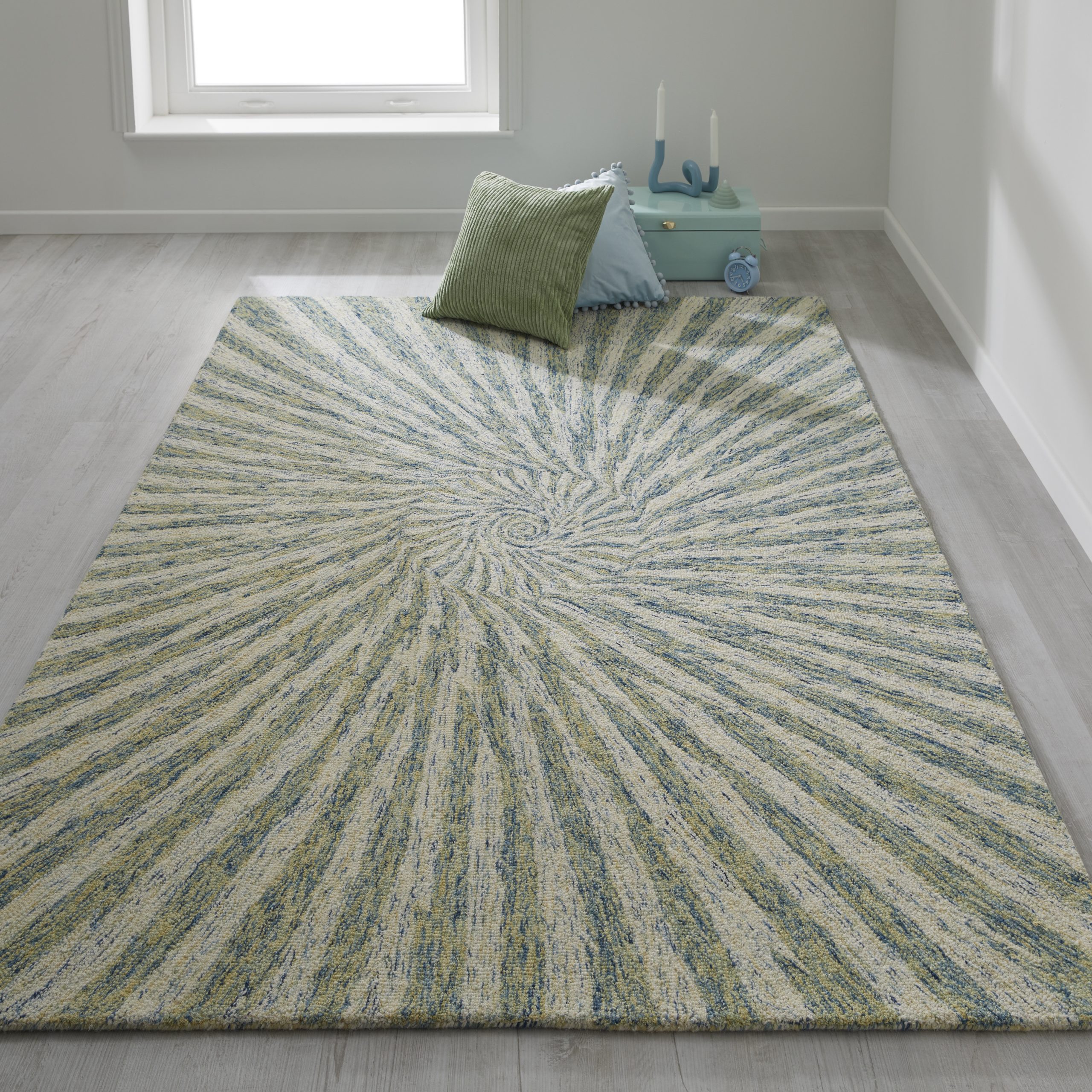 Elements Vortex Wool Hand Loomed Rug | Rug Traders